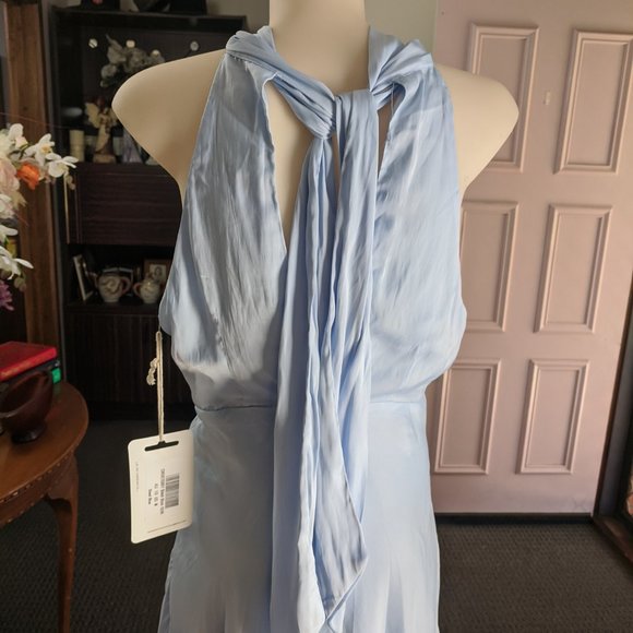 NWT SCARF NECK BACKLESS DRESS  SIZE 10 - Picture 7 of 12